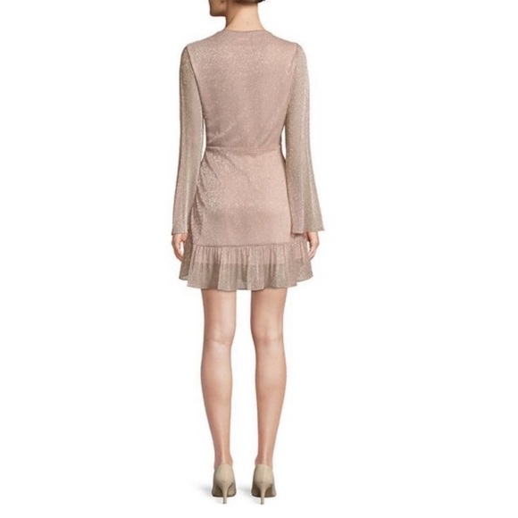 SAKS FIFTH AVENUE Ruffle Wrap Mini Dress - Picture 2 of 10